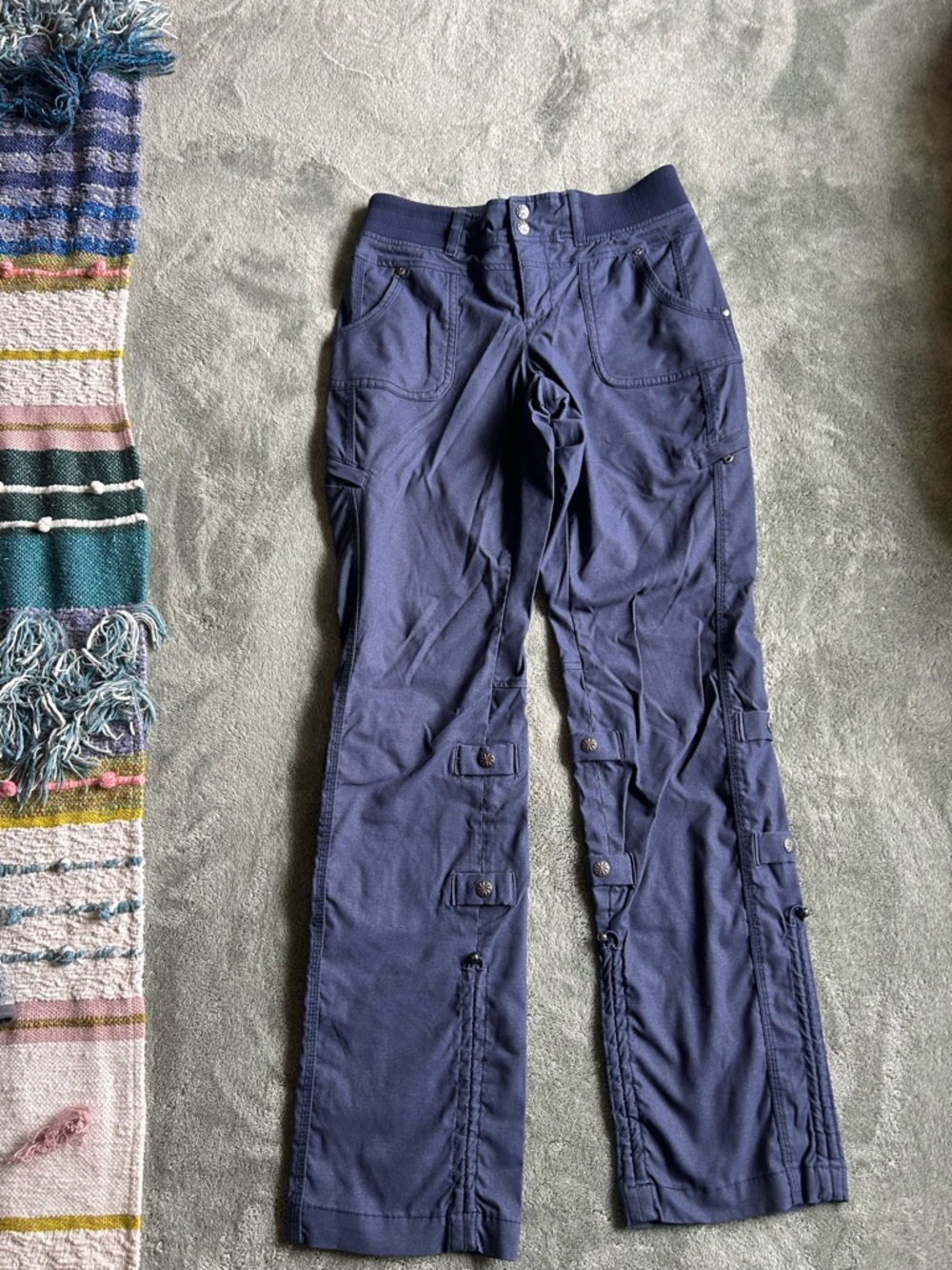 Athleta Navy Cargo Pants with Utility Details